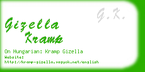 gizella kramp business card